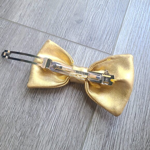 gold clip-on bowtie - Picture 8 of 8